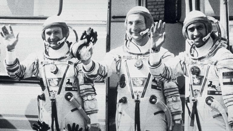 Higher Orbiters: Gennady Strekalov, Yuri Malyshev and Rakesh Sharma 