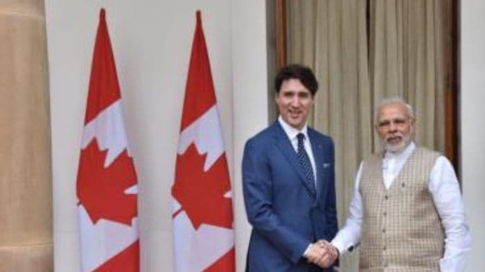 PM Trudeau with PM Modi