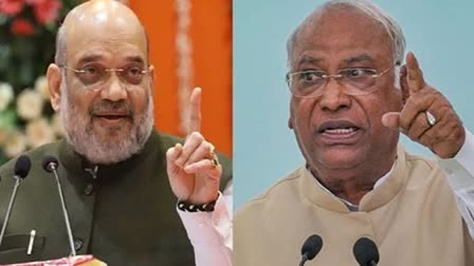 Amit shah and Mallikarjun Kharge