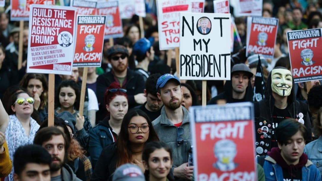 Protests against US President Donald Trump