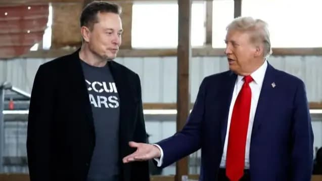 President Donald Trump and Tesla CEO Elon Musk